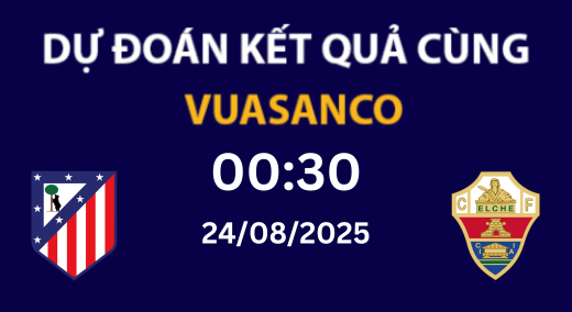 Soi kèo Atl. Madrid vs Elche – 00h30 – 24/08 – La Liga